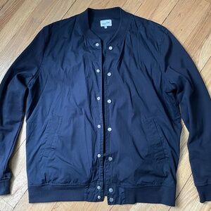 Frank + Oak Men’s Navy Blue Bomber Jacket Sz L
